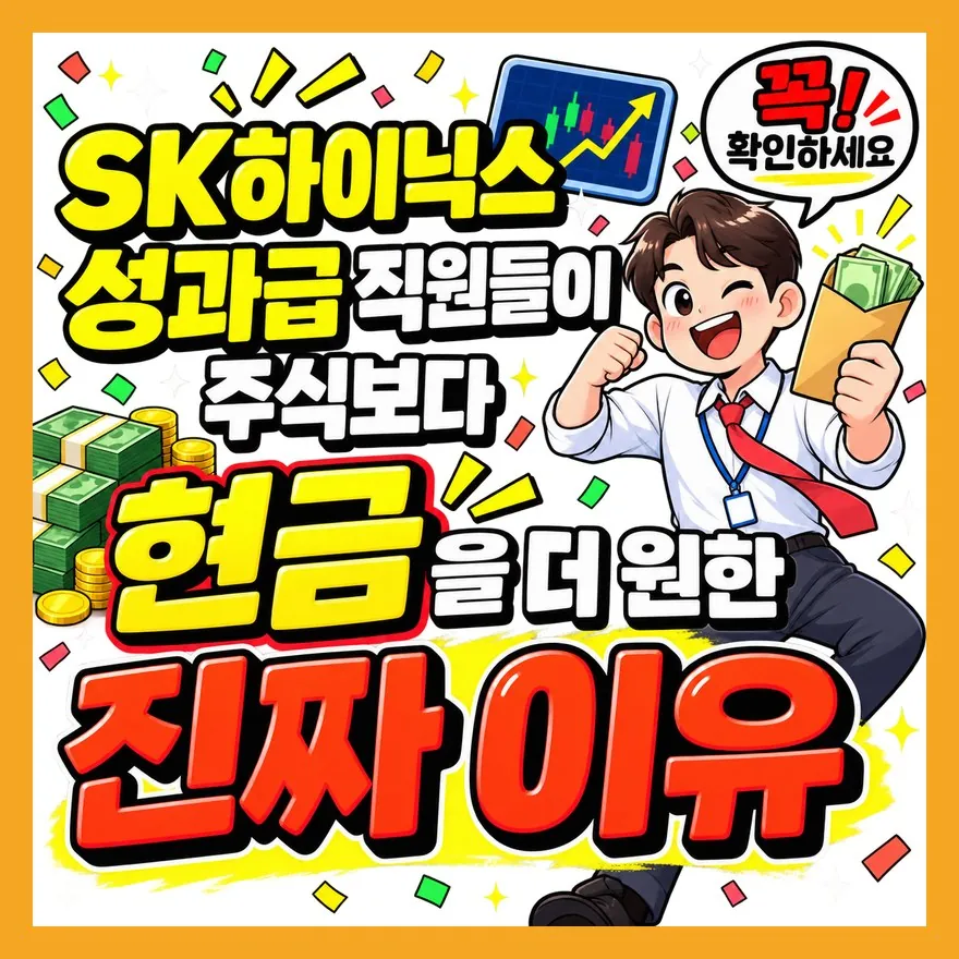 SK하이닉스 성과급 직원들이 주식보다 현금을 더 원한 진짜 이유