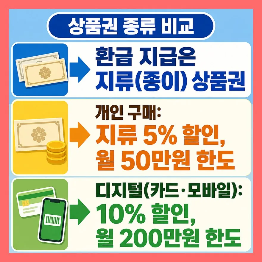 카드형·모바일형·지류형, 헷갈리는 종류부터 정리