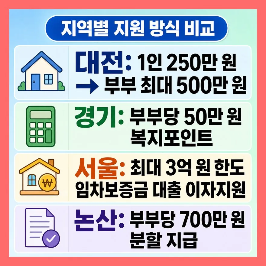 결혼지원금은 금액보다 ‘지원 방식’부터 갈립니다