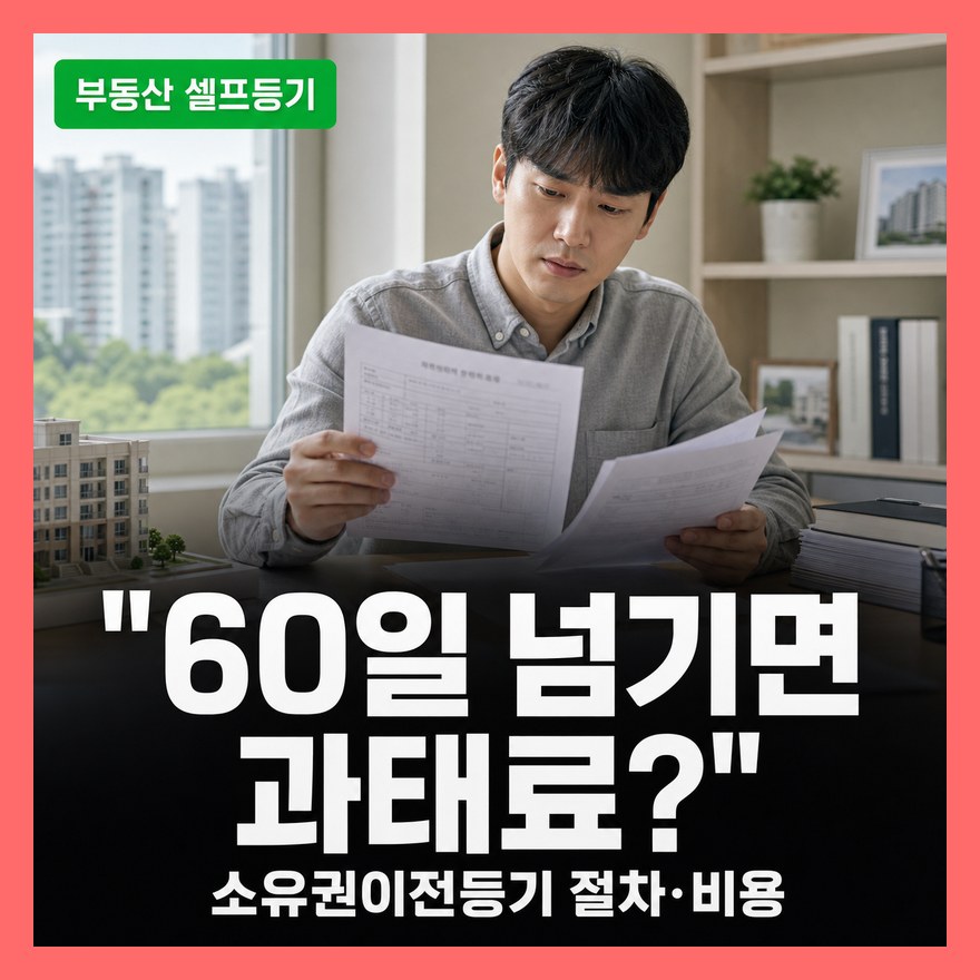 부동산 셀프등기 총정리 (+ 아파트 주택 소유권이전등기 절차·비용·준비서류)