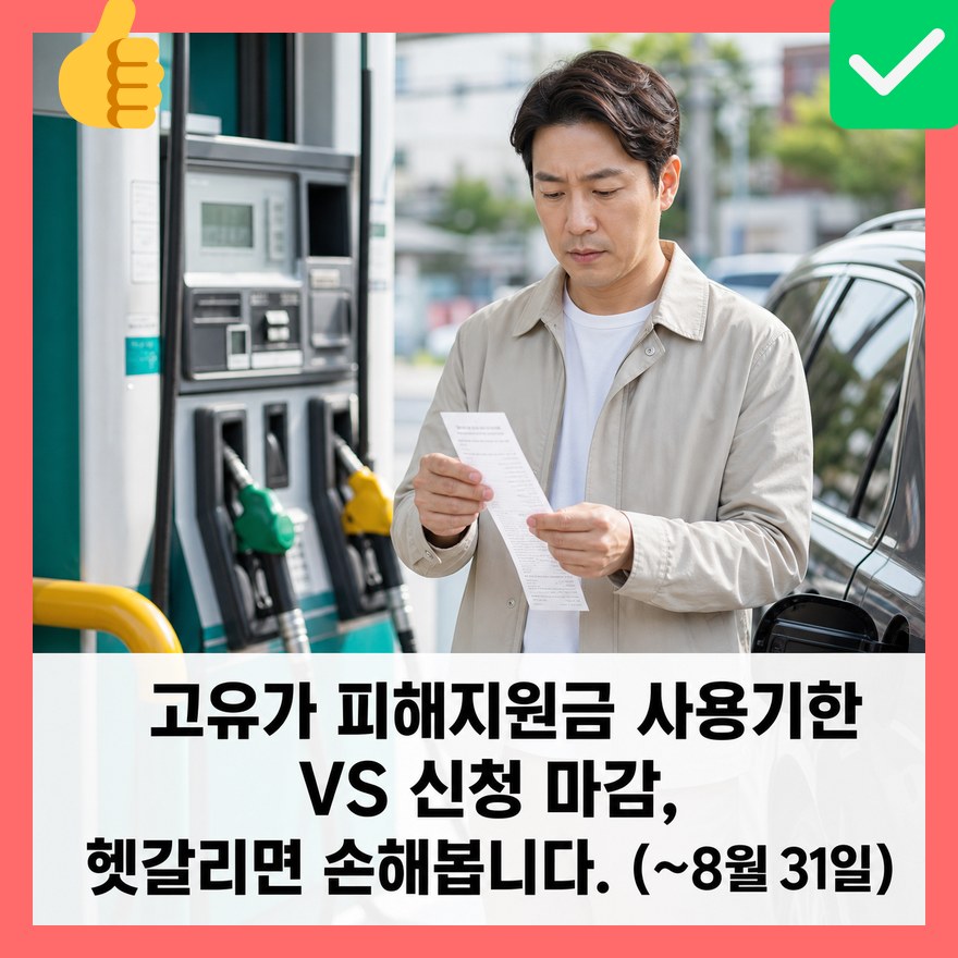 고유가 피해지원금 사용기한 VS 신청 마감, 헷갈리면 손해봅니다. (~8월 31일)