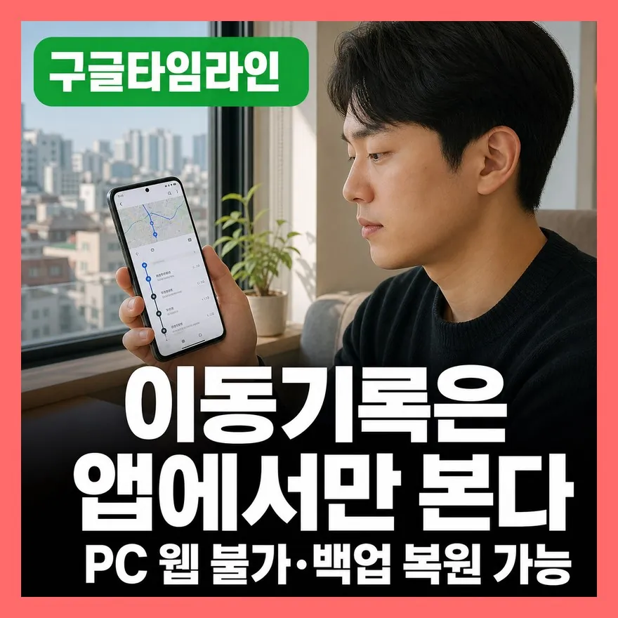 구글지도 타임라인 보는법 총정리 (설정·기록 안됨·복원 방법)
