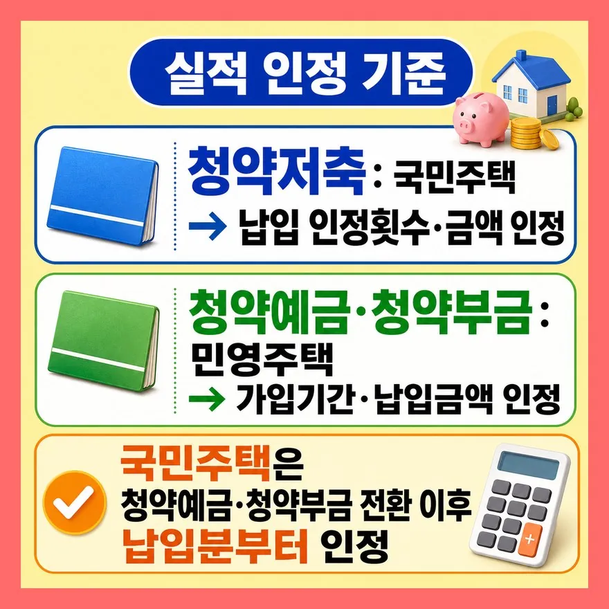 기존 실적은 100% 승계가 아니라 주택 유형별로 갈립니다