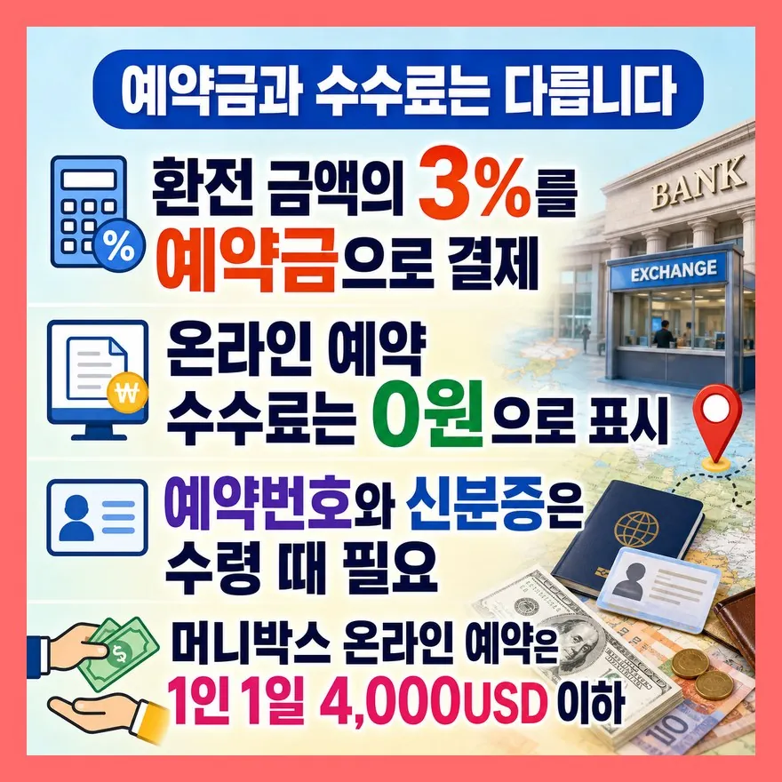 예약은 편하지만 예약금 3%와 수수료 0원은 구분해야 합니다