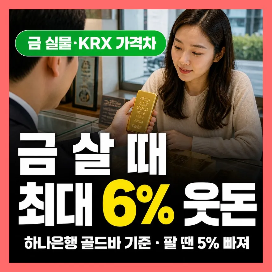 금시세 실물 금과 KRX 금시장, 가격은 왜 다를까? 한 돈 기준 비교