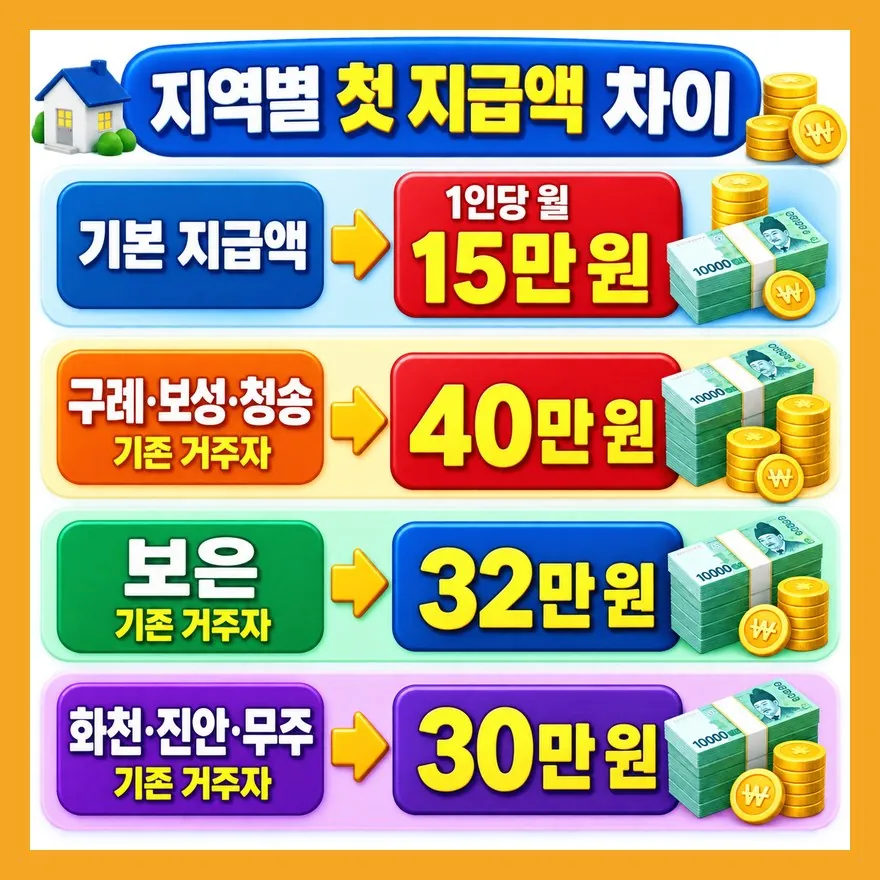 왜 어떤 지역은 40만 원이고, 어디는 30만 원일까?