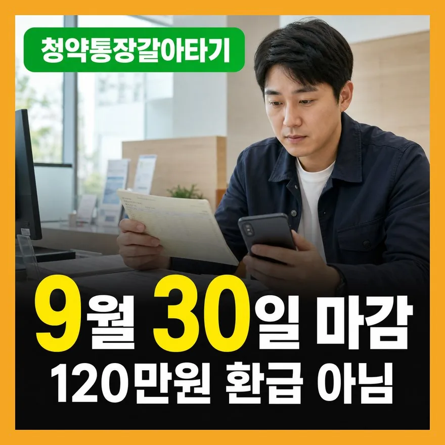 청약통장 갈아타기 실수 5가지: 9월 30일 전에 먼저 볼 것 2026