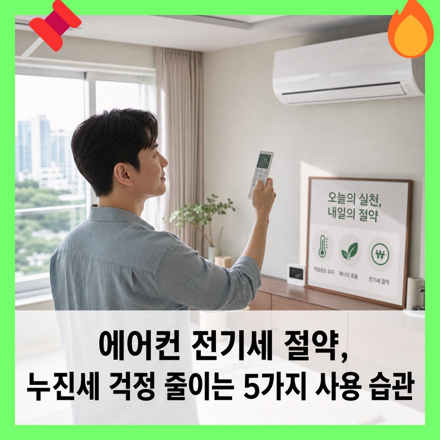 에어컨 전기세 줄이는법, 누진세 절약 하는 5가지 방법