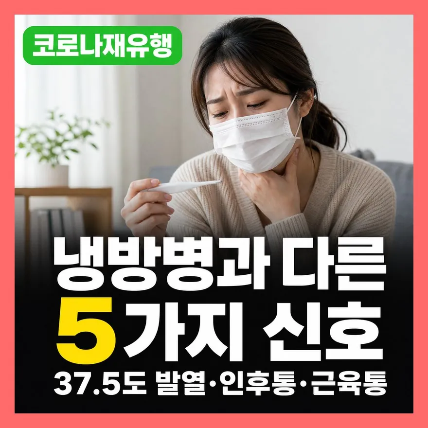 코로나 재유행 증상, 냉방병과 다른 5가지 신호와 자가진단키트 사용법