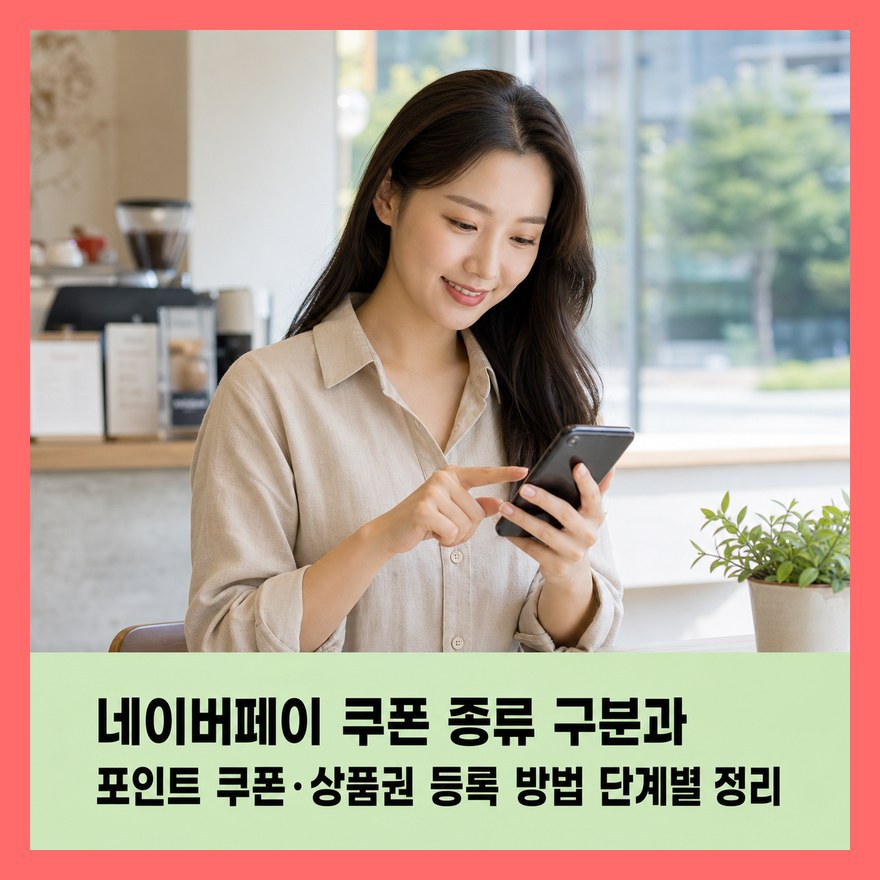네이버페이 쿠폰 종류 구분과 포인트 쿠폰·상품권 등록 방법 단계별 정리