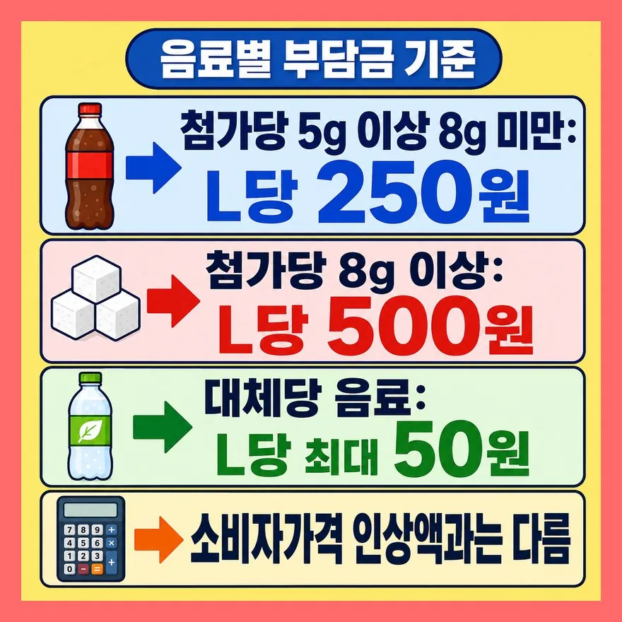 일반 탄산은 첨가당, 제로는 별도 기준입니다