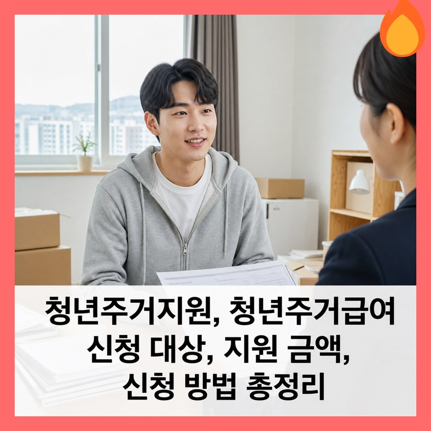 청년주거지원, 청년주거급여 신청 대상, 지원 금액, 신청 방법 총정리
