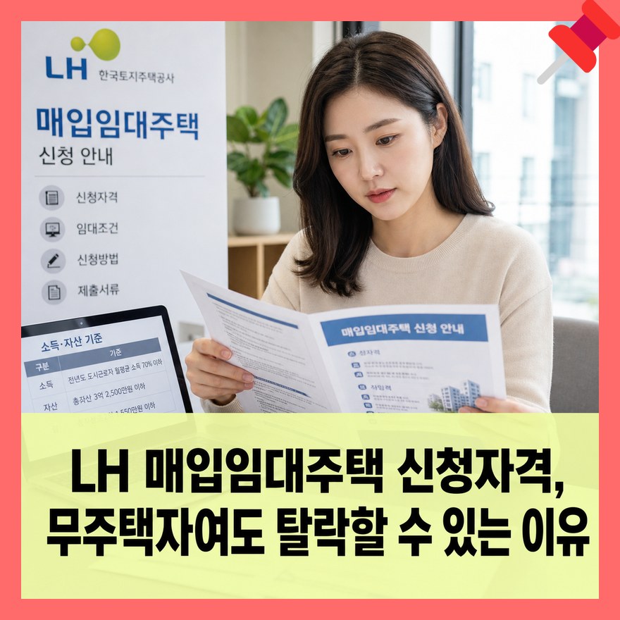 LH 매입임대주택 신청자격, 무주택자여도 탈락할 수 있는 이유