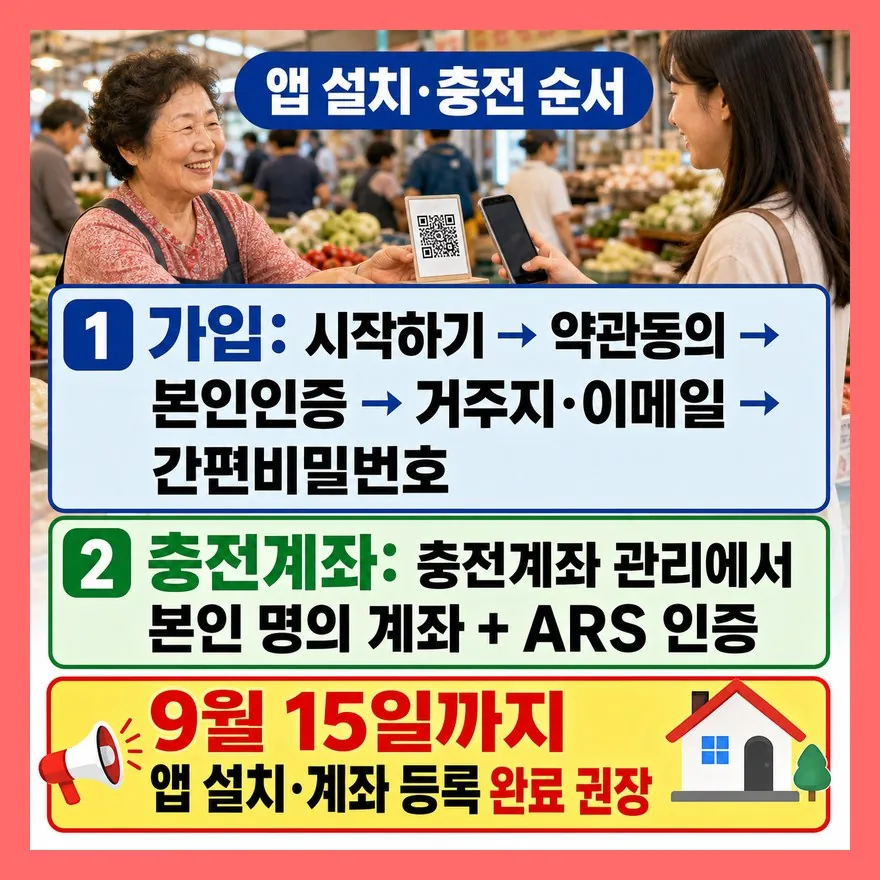 앱 설치부터 충전까지, 먼저 본인 명의 계좌를 연결하세요