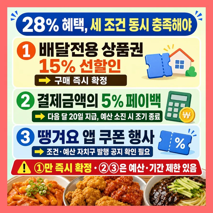 최대 28% 혜택, 세 조건이 모두 맞아야 가능하다