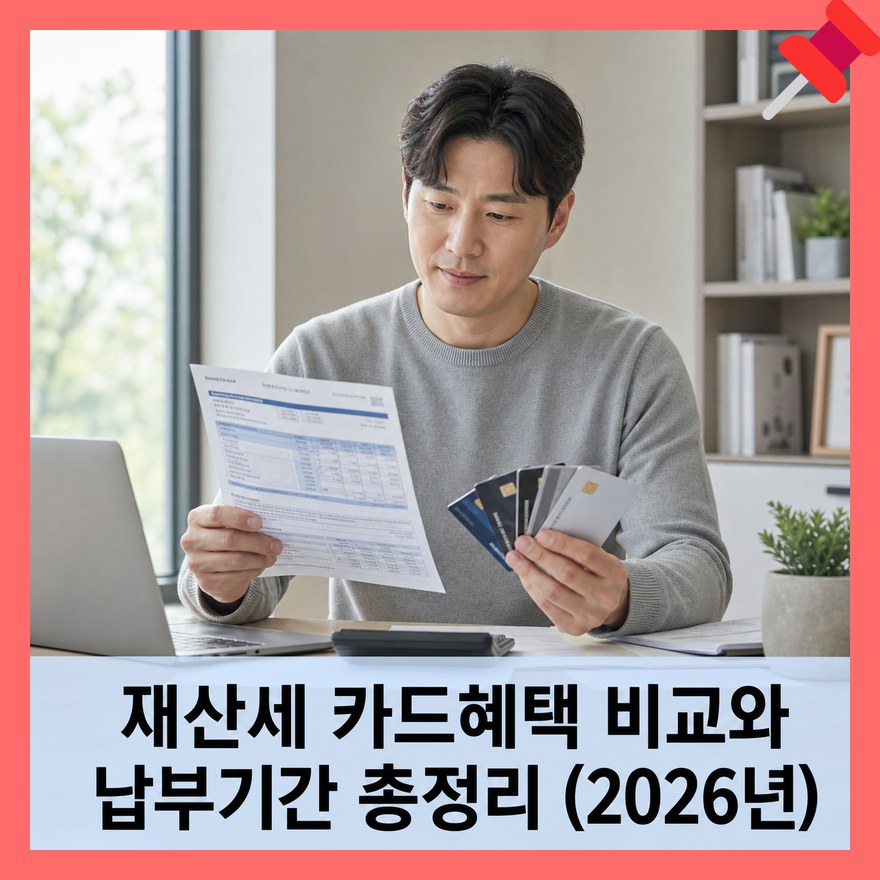 재산세 카드혜택 비교와 납부기간 총정리 (2026년)