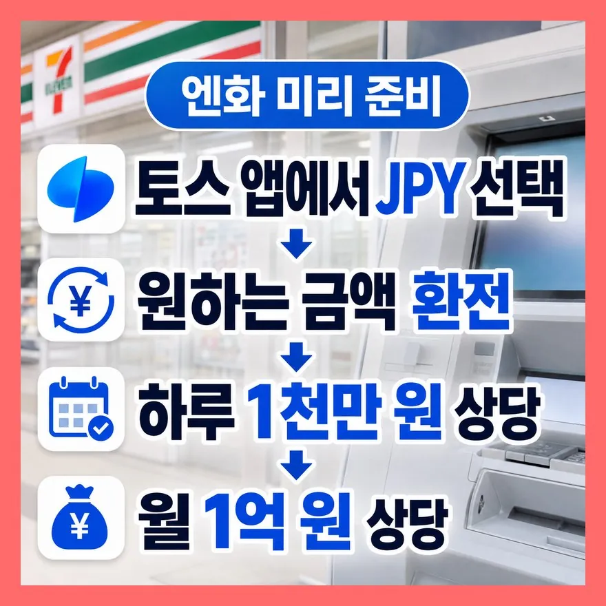 엔화는 필수보다 ‘미리 사두면 편한 것’이에요