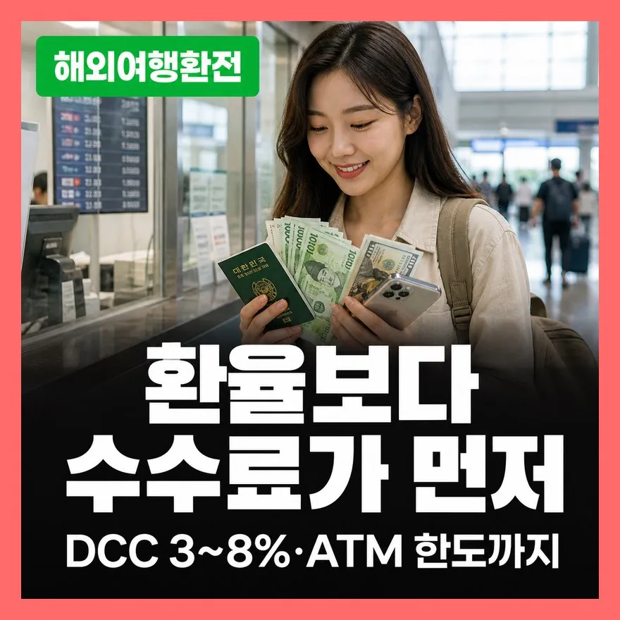 해외여행 환전 방법, 환율계산기보다 먼저 볼 수수료 정리 (은행 앱·트래블카드)