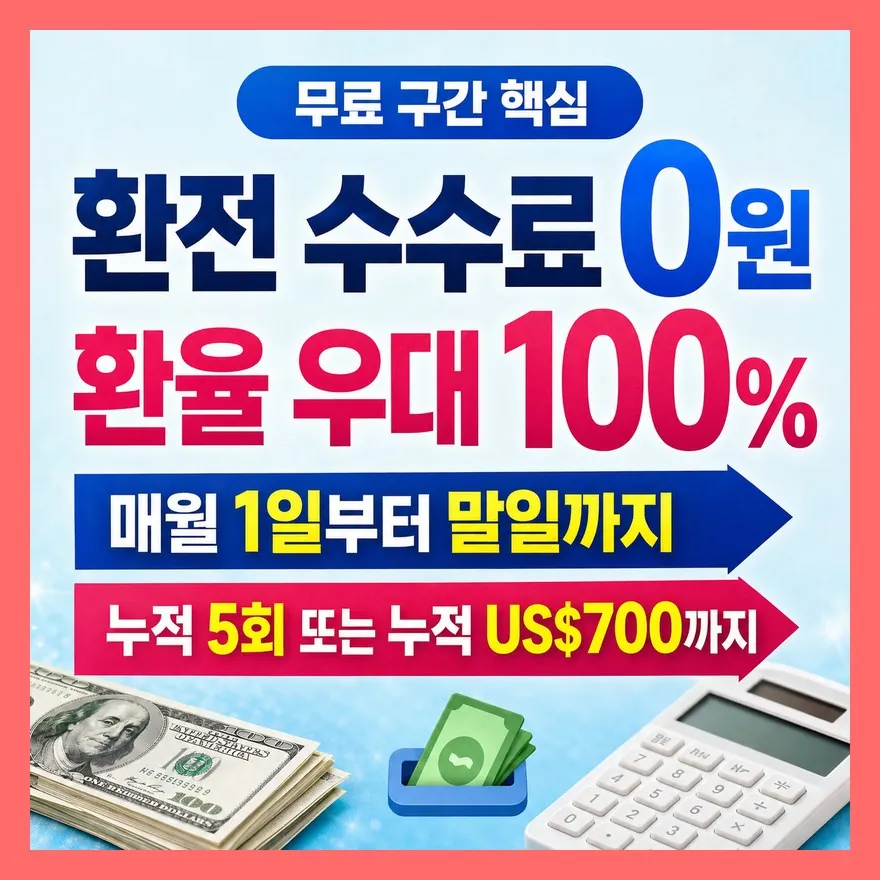 수수료 0원, 어디까지 무료일까요?