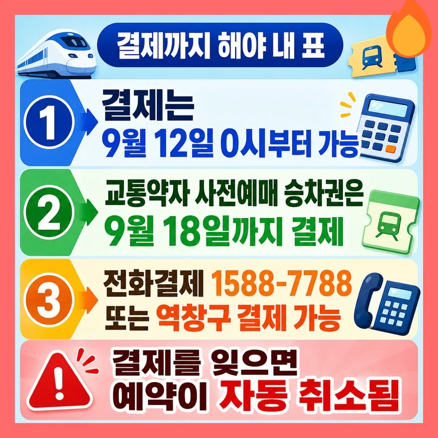 예매 성공보다 결제 마감이 더 무섭습니다