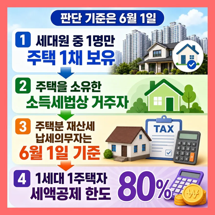 1세대 1주택자, 말보다 조건이 중요합니다