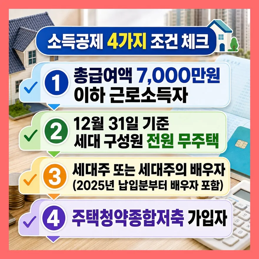 맞벌이 배우자도 2025년부터 공제된다 — 4가지 조건 확인
