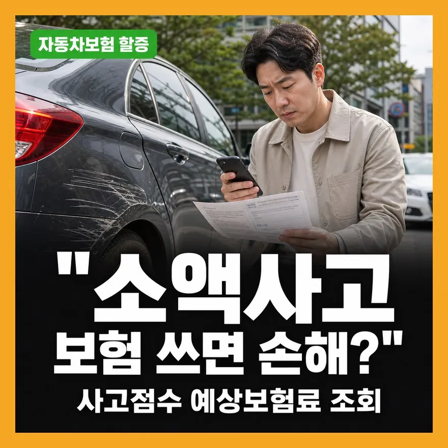 자동차보험 할증, 200만원 이하 사고도 손해 보는 함정