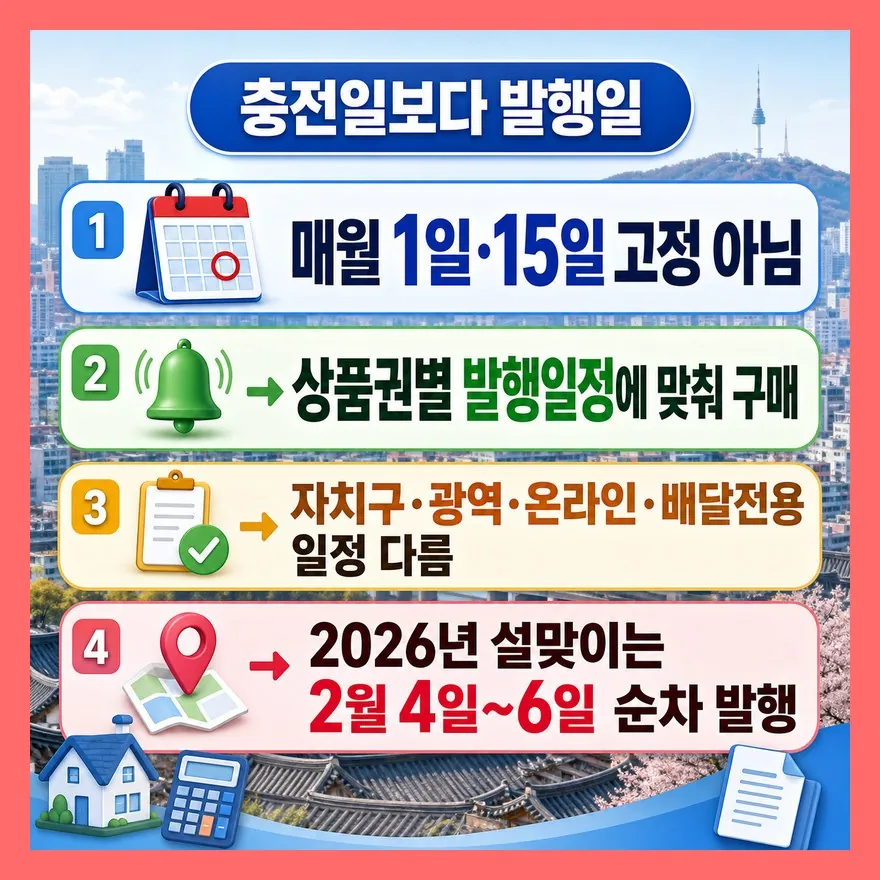 서울 지역화폐는 충전일보다 발행일을 봐야 합니다