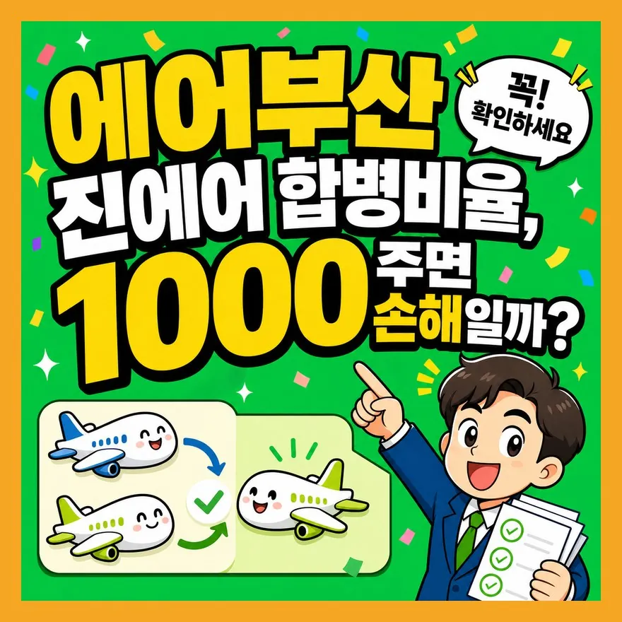 에어부산 주식매수청구권, 합병 반대 전 놓치면 안 되는 것