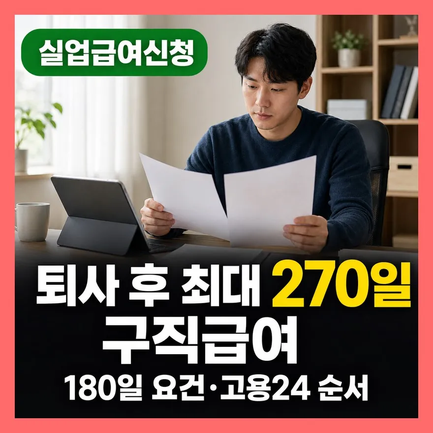실업급여 신청방법 고용24 온라인 순서·이직확인서 총정리