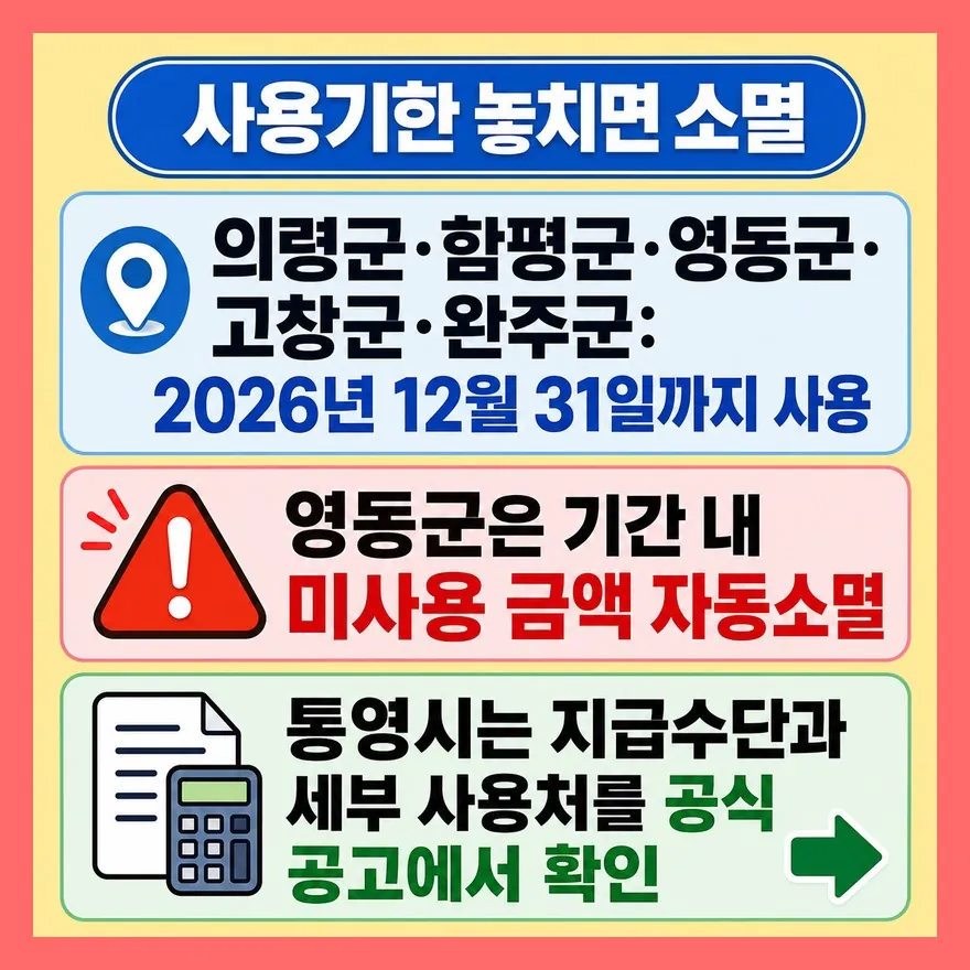 선불카드·지역상품권은 사용기한을 넘기면 사라질 수 있다