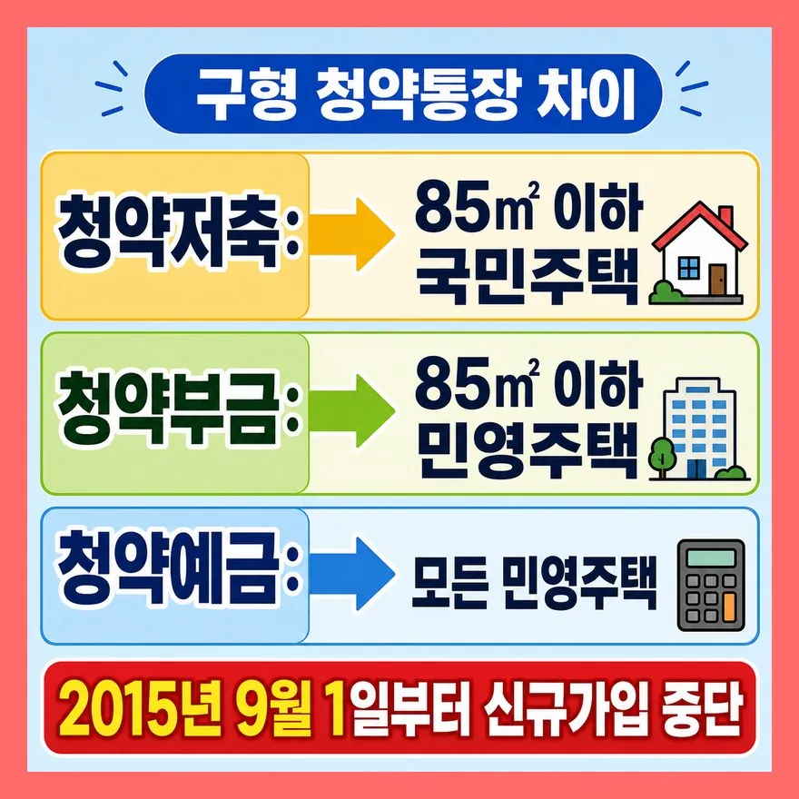 청약저축·예금·부금, 이름만 다른 게 아닙니다