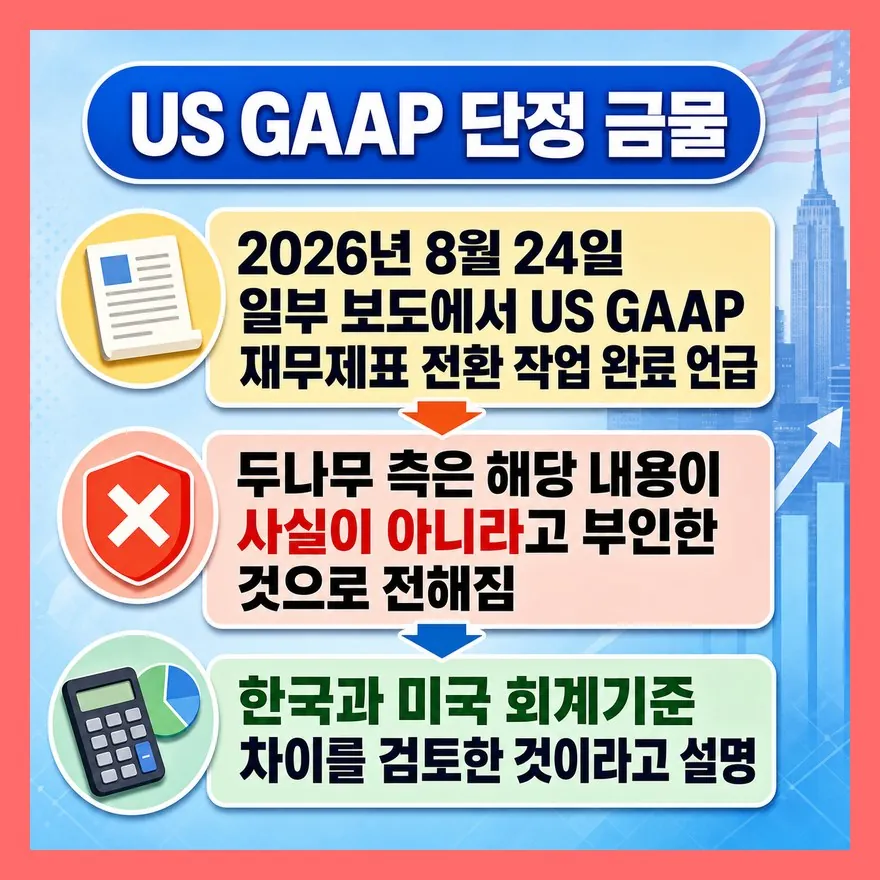 US GAAP보다 중요한 건 ‘부인 보도’입니다