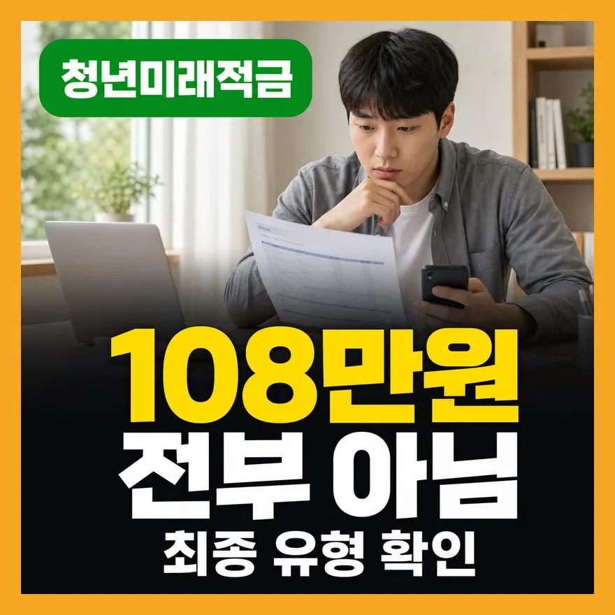 청년미래적금 심사 오류, 정부기여금 108만원 차이 정리