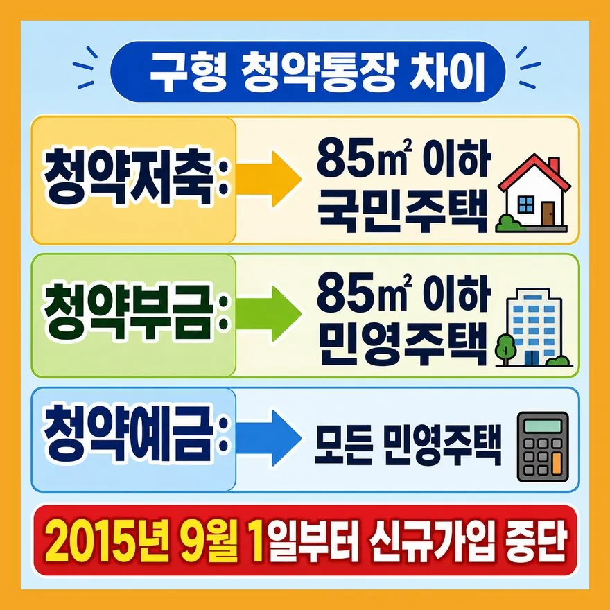 청약저축·예금·부금, 이름만 다른 게 아닙니다
