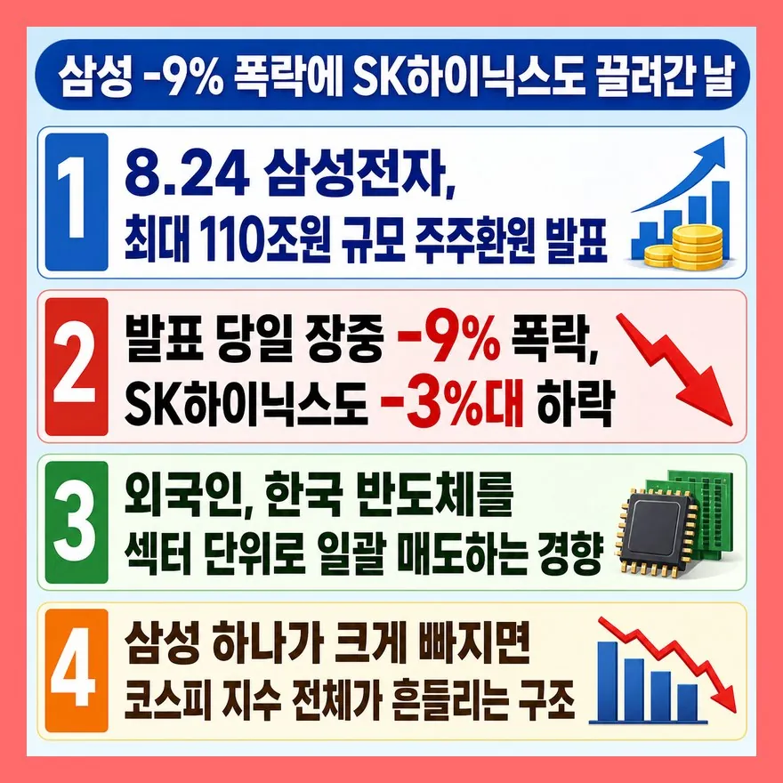 삼성전자가 빠지면 SK하이닉스도 끌려가는 이유