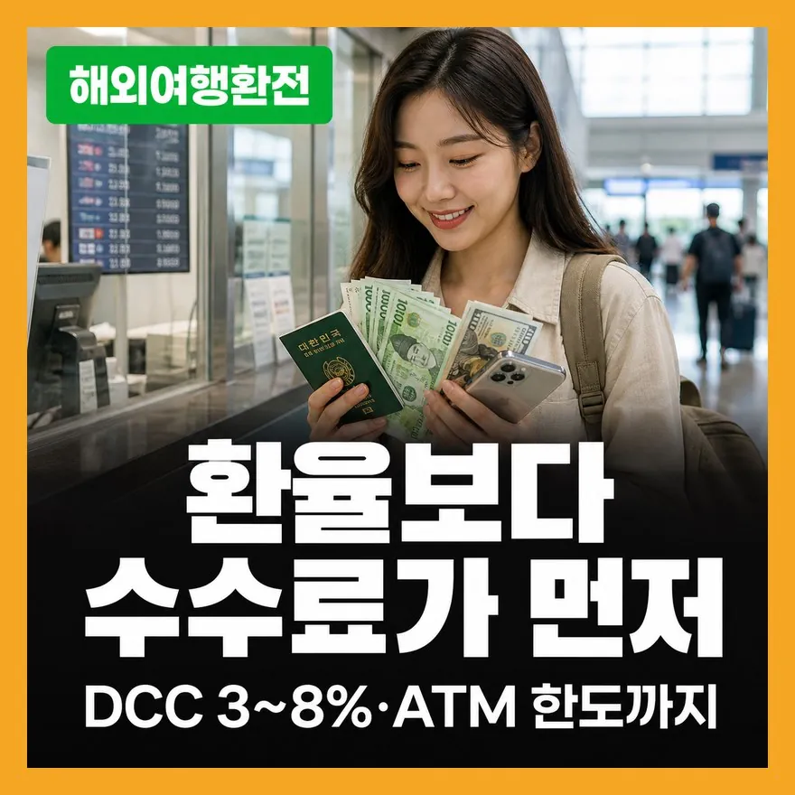 해외여행 환전 실수 5가지, 무료환전만 보고 고르면 손해 보는 이유