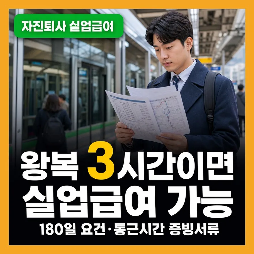 자진퇴사 실업급여 왕복 3시간, 인정 안 되는 실수부터 확인하세요