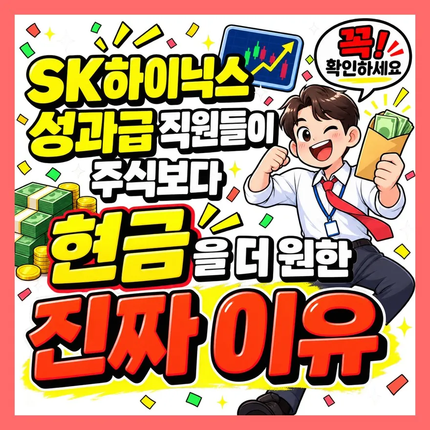 SK하이닉스 성과급 직원들이 주식보다 현금을 더 원한 진짜 이유
