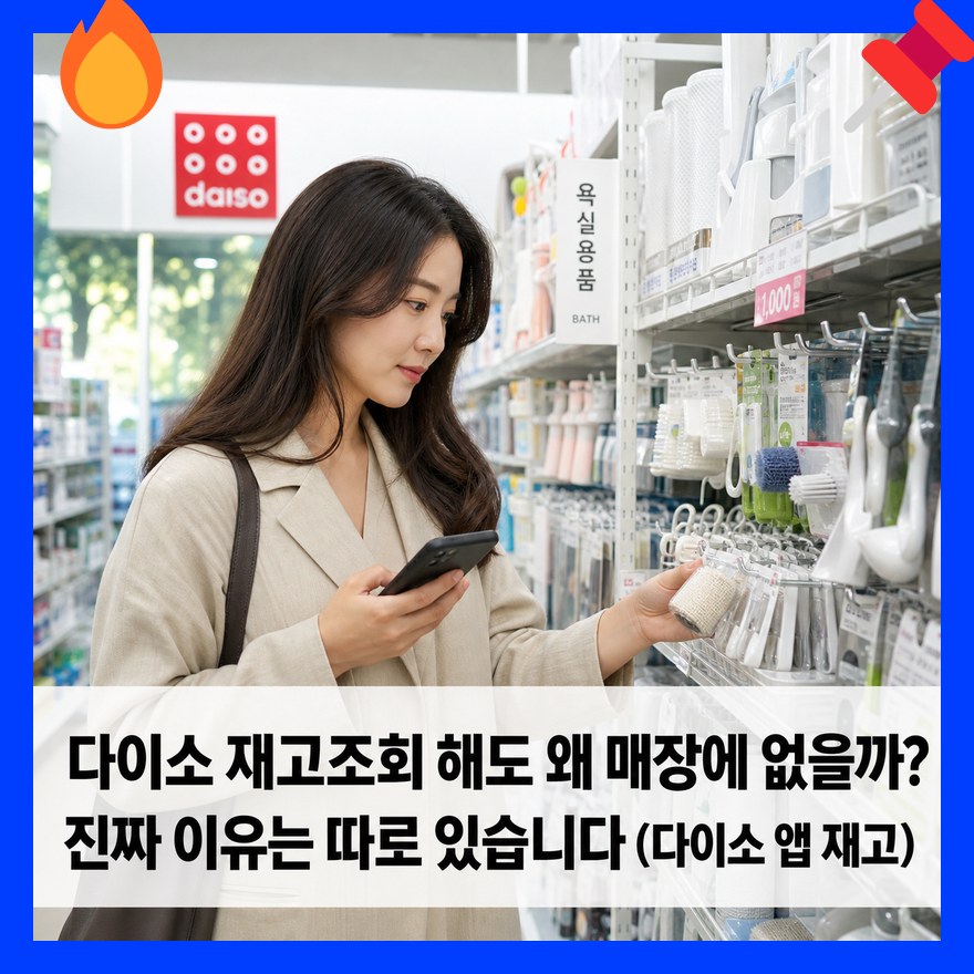 다이소 재고조회 해도 왜 매장에 없을까? 진짜 이유는 따로 있습니다 (다이소 앱 재고)